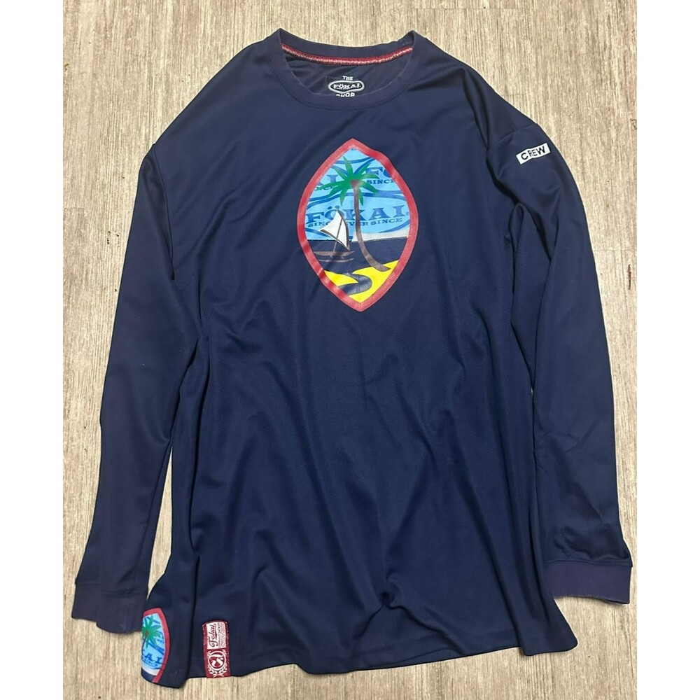 RARE Authentic FÖKAI Shop Guam Crew Seal Graphic Long Sleeve Shirt Men's 3XL